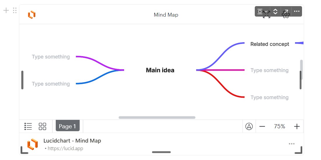 Xem trước Lucidchart trong Notion