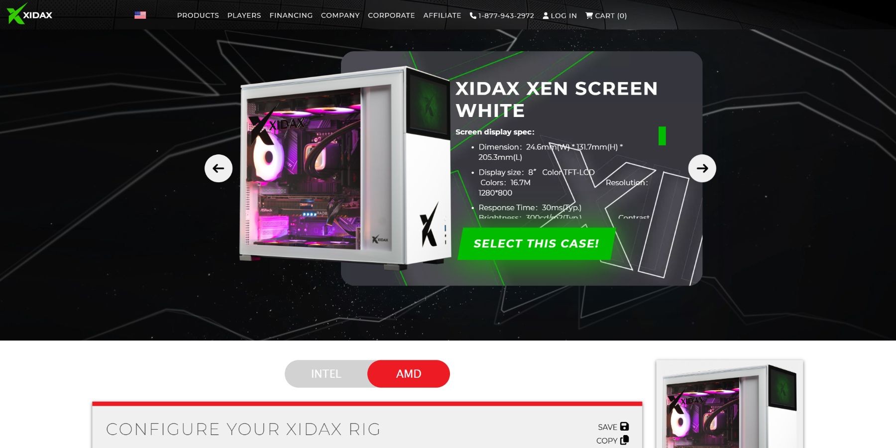 Xidax lựa chọn vỏ máy tính tùy chỉnh