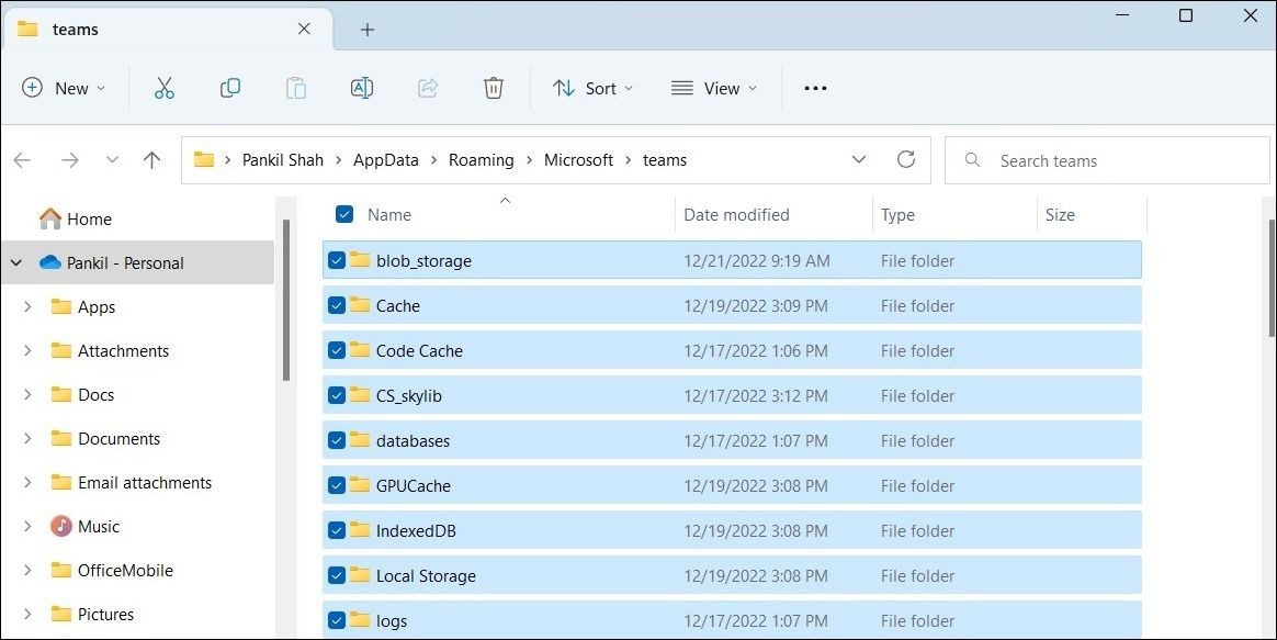Xóa bộ nhớ cache của Microsoft Teams trong Windows
