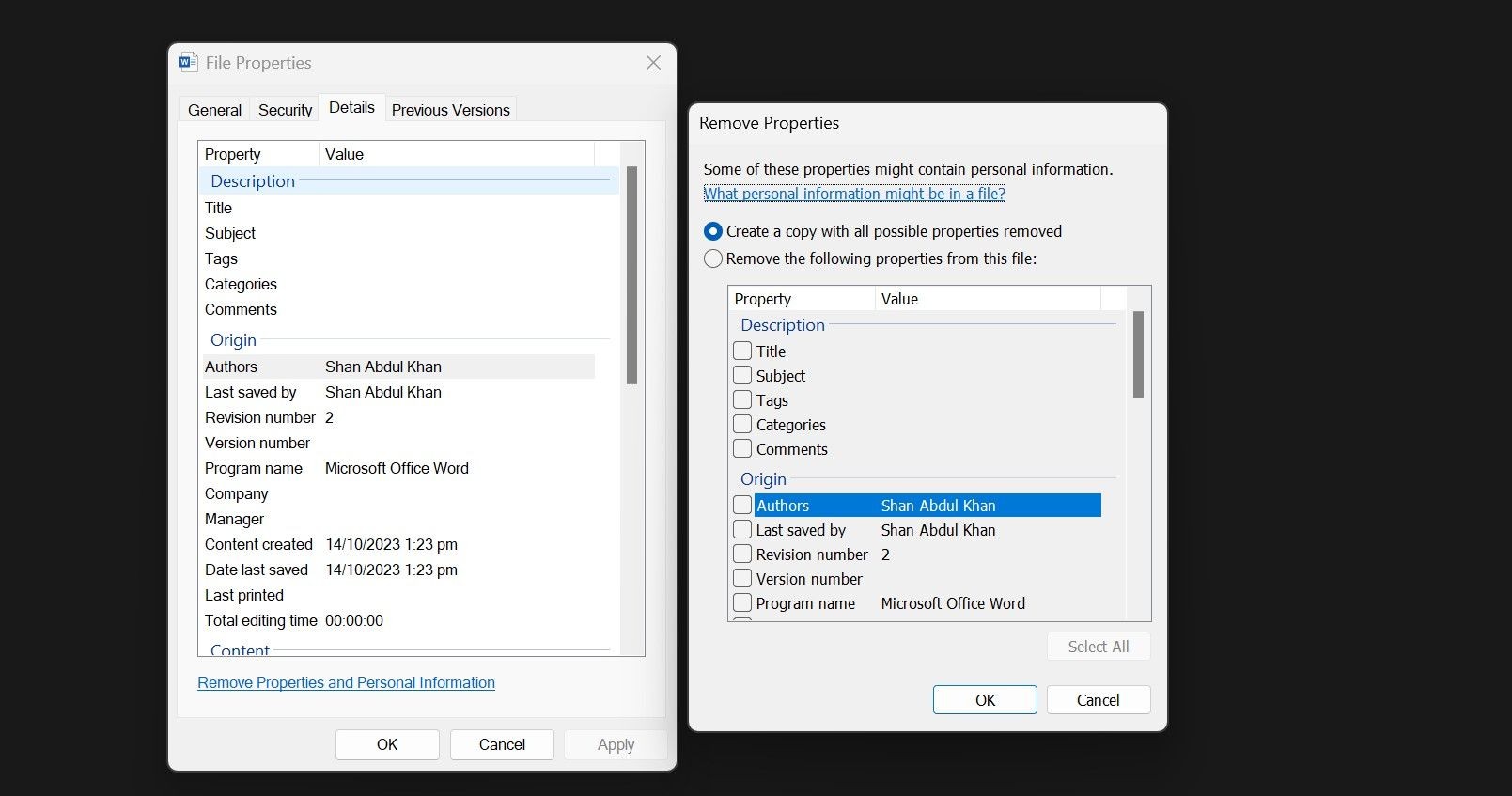 Xóa các thuộc tính tệp có thể trong File Explorer