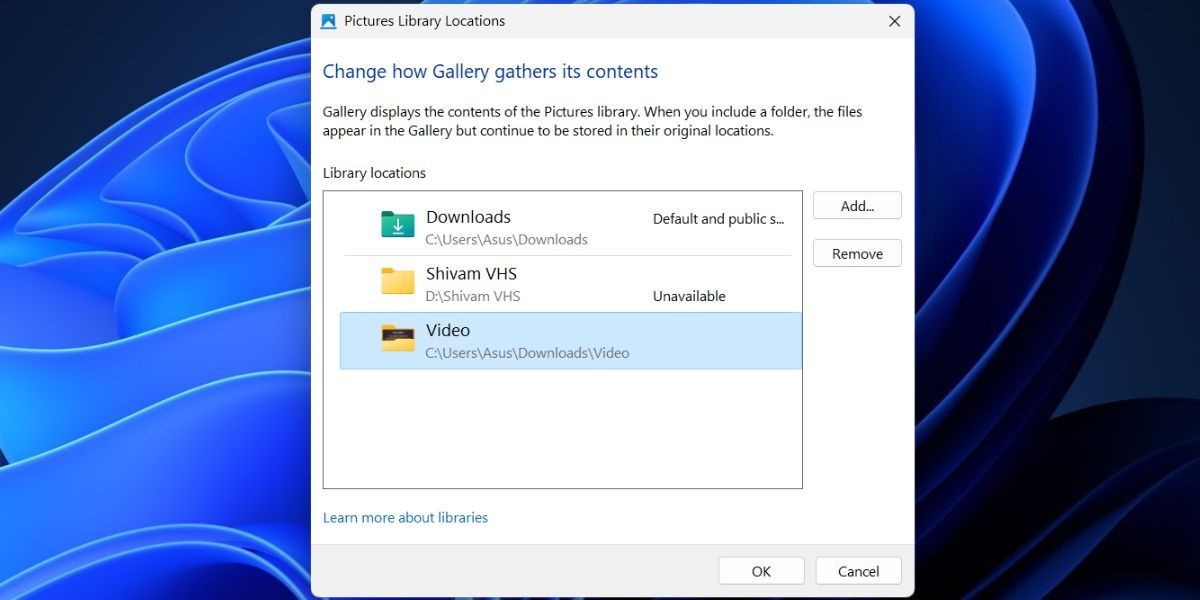 Xóa thư mục khỏi Gallery trong File Explorer trên Windows