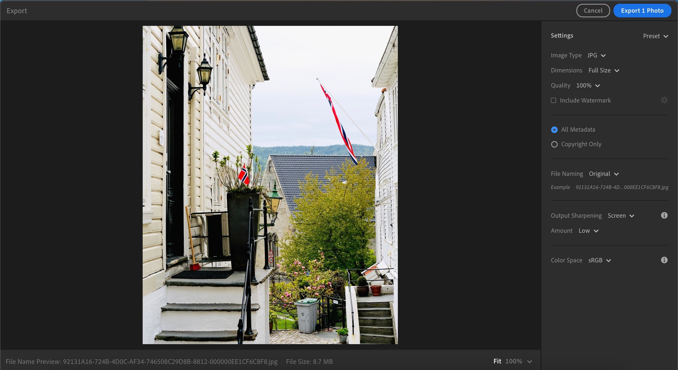Xuất Ảnh Từ Lightroom CC Cho Máy Tính