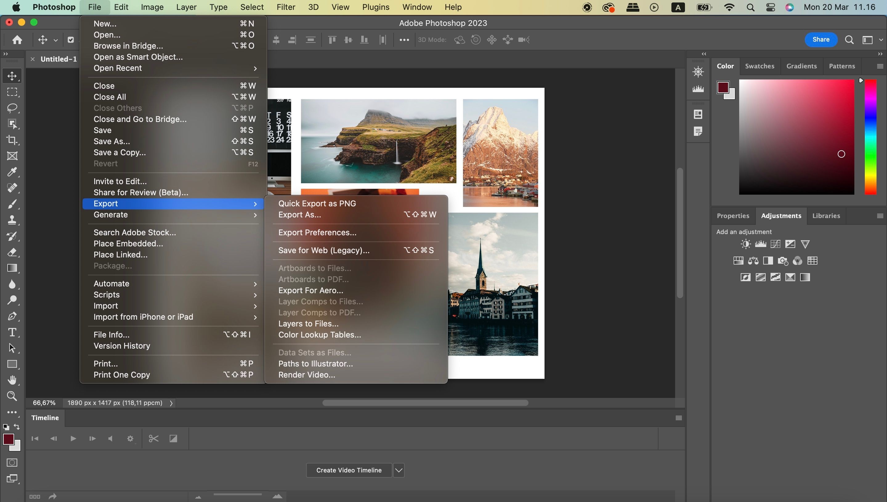 Xuất danh sách mục tiêu cuộc sống trong Photoshop